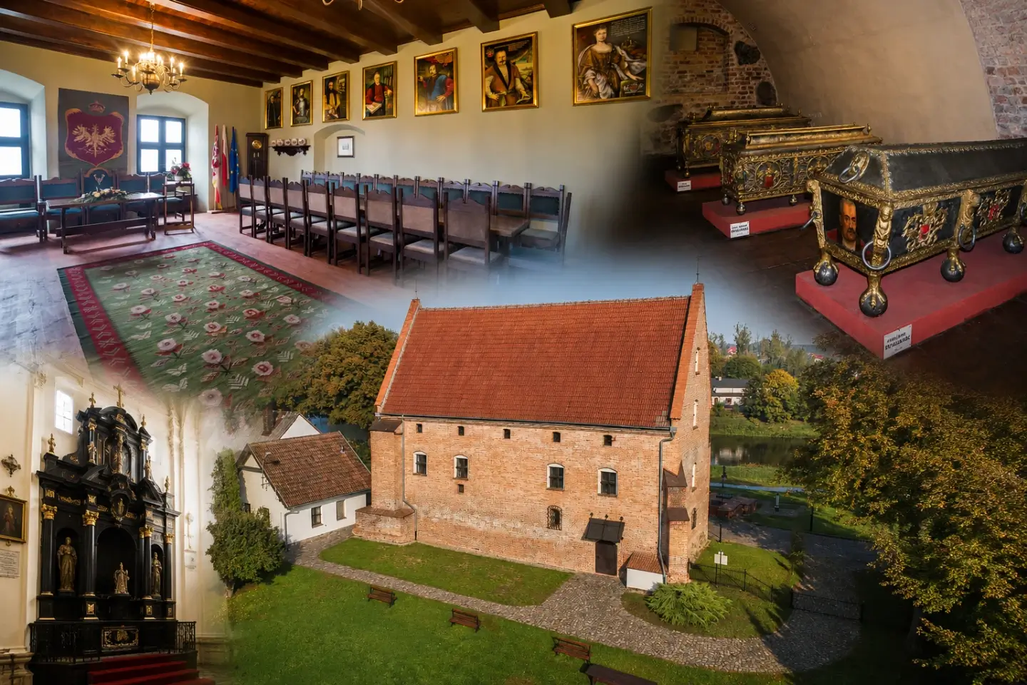 Muzeum Zamek Opalińskich w Sierakowie — odbudowane południowe skrzydło dawnego zamku